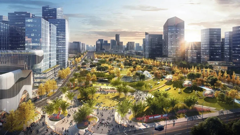 新金牛公園TOD慢街區(qū)規(guī)劃全景